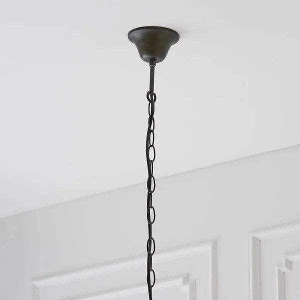 Endon 64147 - Závesný luster na reťazi Tiffany FARGO 1xE27/60W/230V priemer 50 cm