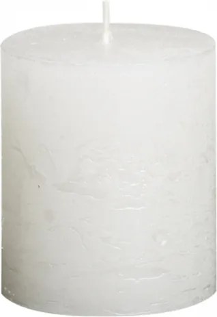 Sviečka Rustik valec biela 80 x 68 mm