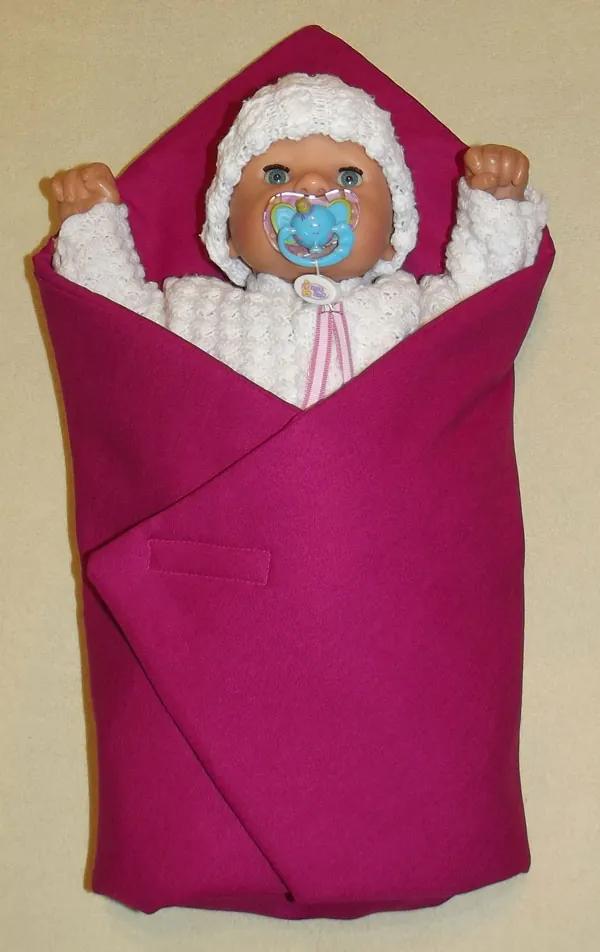 SDS Rýchlozavinovačka pre bábiky Syto ružová bavlna 60/60 cm