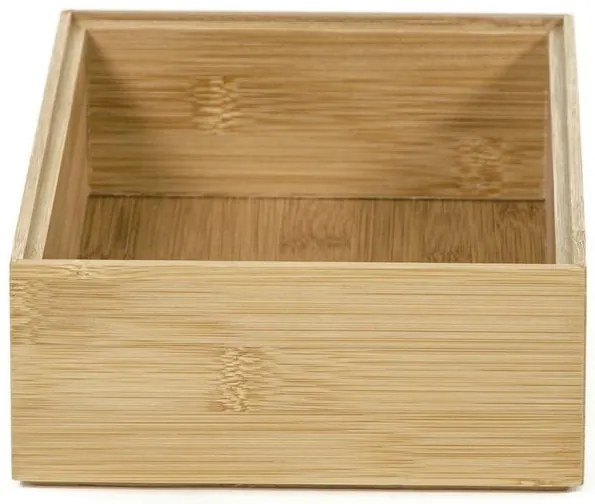 Organizér Compactor Bamboo Box, 22,5 x 15 x 6,5 cm, prírodné drevo