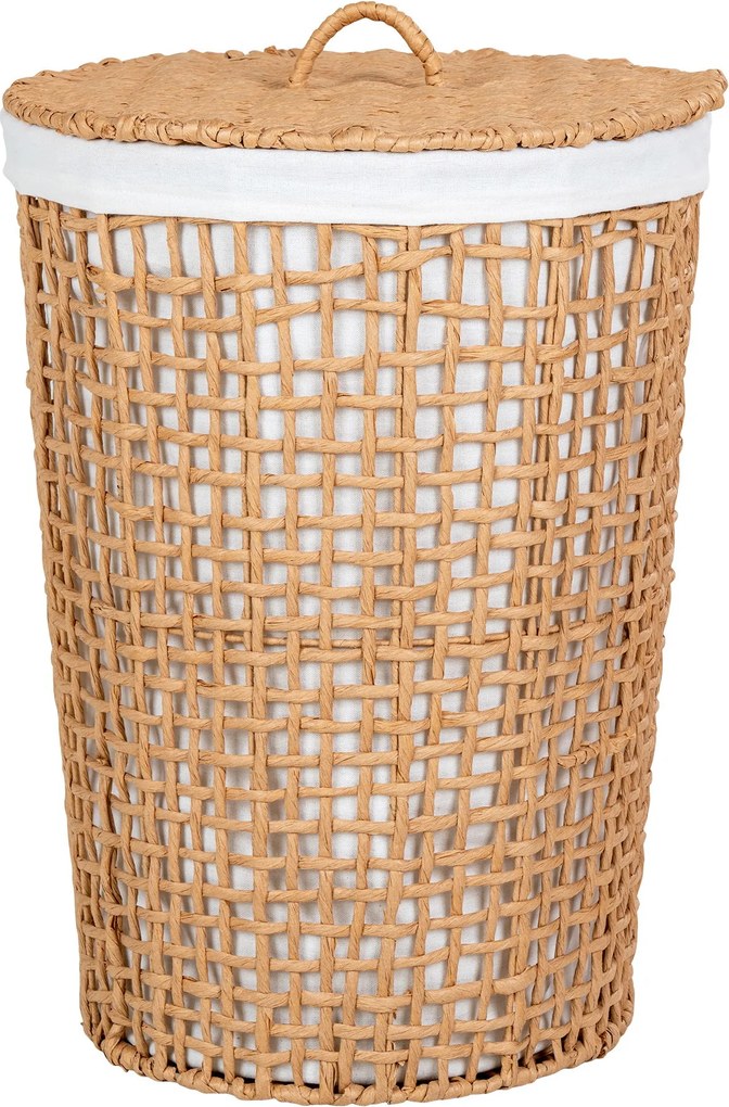 Kôš na bielizeň Plameria (prírodná + biela). Akcia -10%. Vlastná spoľahlivá doprava až k Vám domov. 1147010