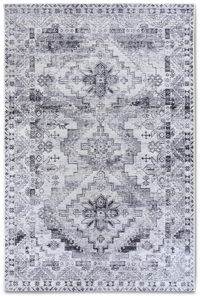 Kusový koberec Villeroy & Boch 106063 Cream, Grey – na von aj na doma, 200x285, šedá, chodba / predsieň, Villeroy & Boch