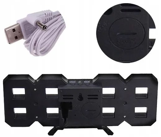 Verk 01458 Digitálne LED hodiny biele