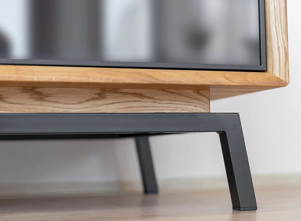 PROXIMA.store - Luxusný dubový TV stolík 2.1 - MODERN LOFT FARBA: dub, ROZMER: dĺžka TV stolíka 120 cm