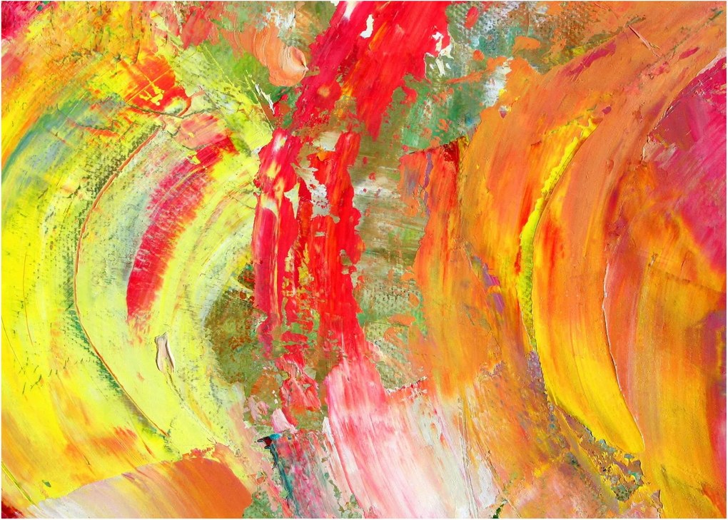 Obraz abstrakcie - maľba (70x50 cm)