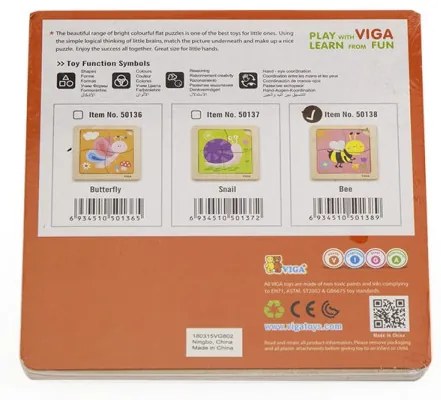 Puzzle na podložke Viga 50138 včielka