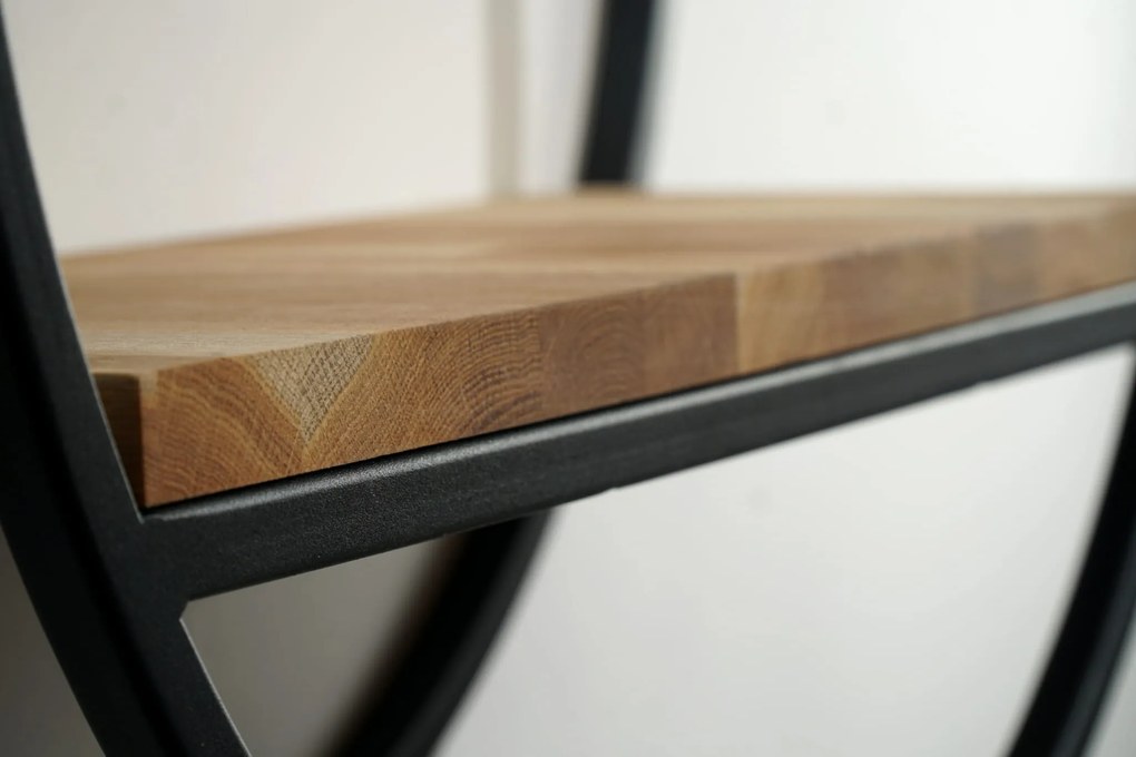 Dekorstudio Okrúhla polica na stenu LOFT Oval 60cm