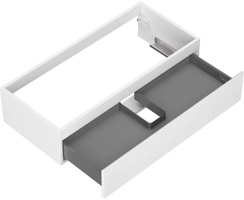 Mexen Orio, kúpeľňová skrinka 100 cm, 1 zásuvka, biela matná, 91A10-10023-1-BF01