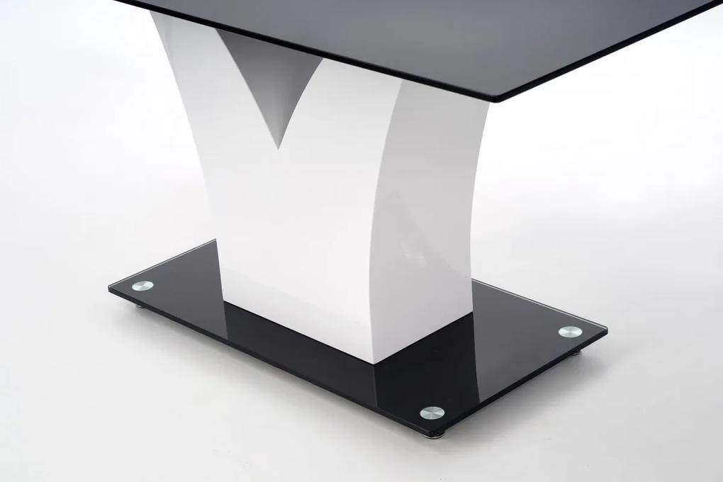 Jedálenský stôl Wester čierny/biely