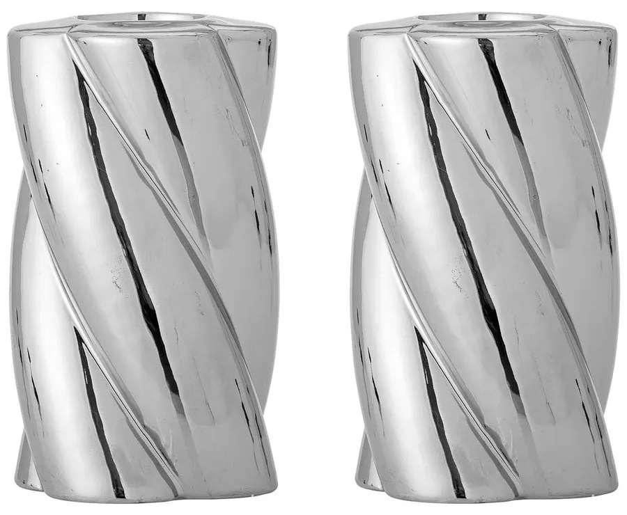 Kameninové svietniky v súprave 2 ks Silvia – Bloomingville