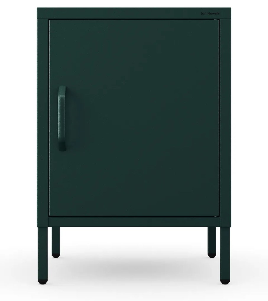 Nočný stolík MIA, 424 x 595 x 400 mm, Modern: fľaškovo zelená farba