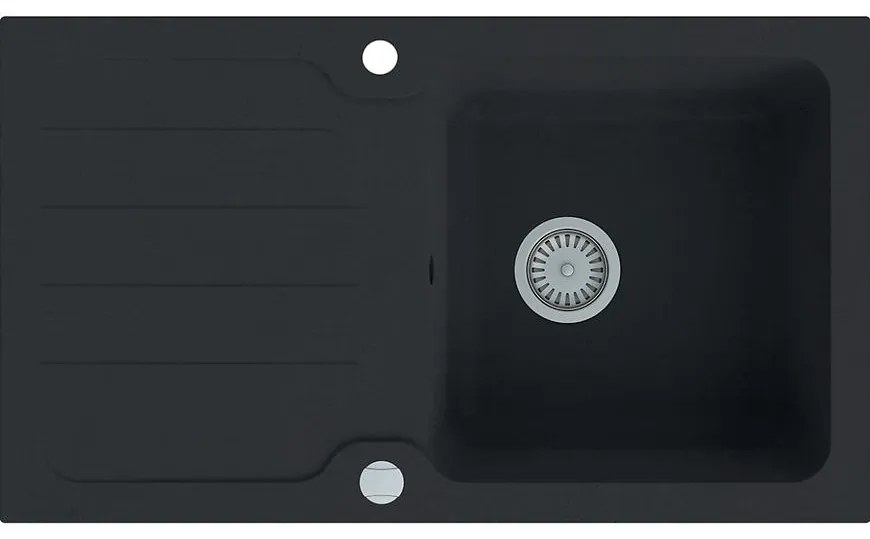 Granitový drez 1K 860x500 čierna