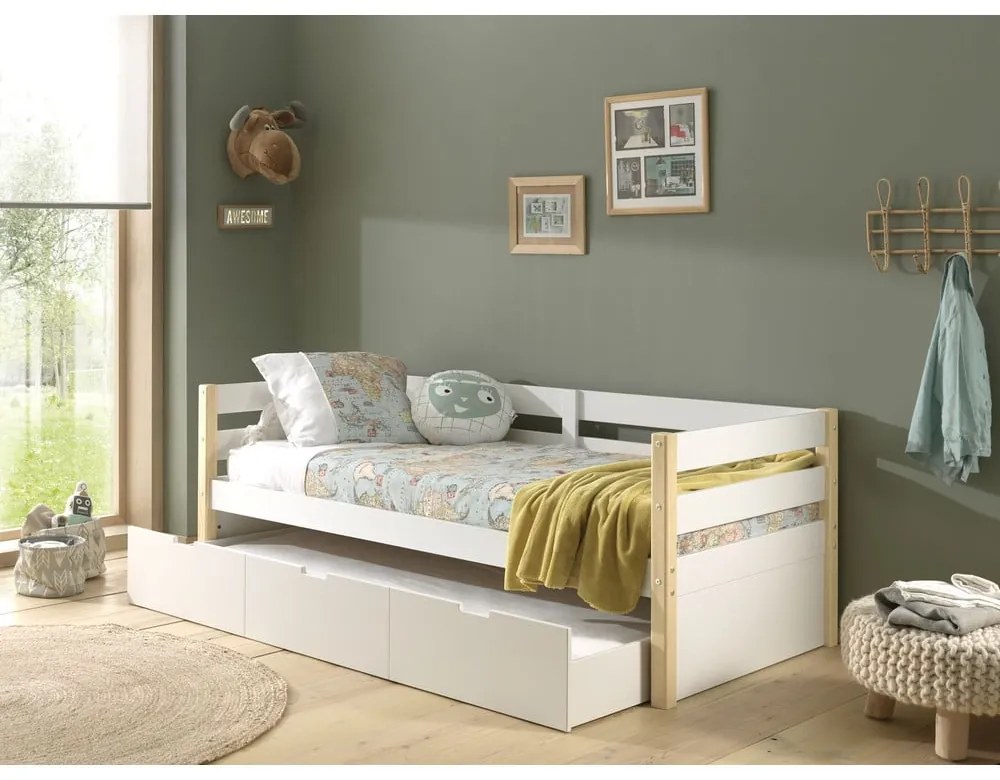 Biela zásuvka pod detskú posteľ Margrit - Vipack