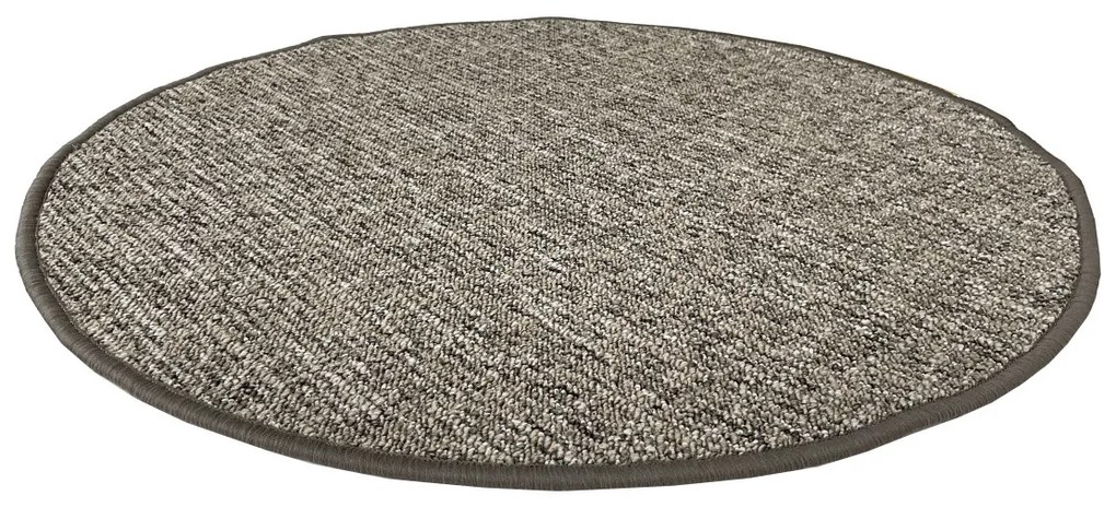 Vopi koberce Kusový koberec Alassio hnedý okrúhly - 67x67 (priemer) kruh cm