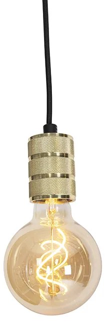 1-fázový koľajnicový systém s 3 reflektormi a 3 závesnými svietidlami zlatý - Cavalux Jeana