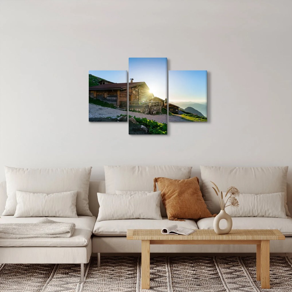 Obraz - Ráno v alpách, Tirolsko (90x60 cm)