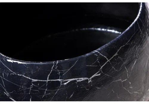 Konferenčný stôl Stone 44853 75x52cm Black marble look  - Komfort-nábytok