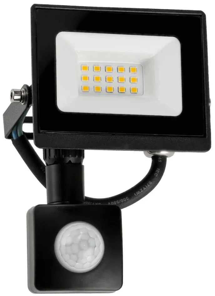 BERGE LED reflektor IP65 - 20W - 1800lm s pohybovým a súmrakovým senzorom - studená biela
