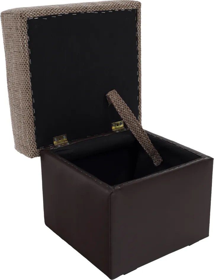 Taburetka T1 - cappuccino / tmavohnedá