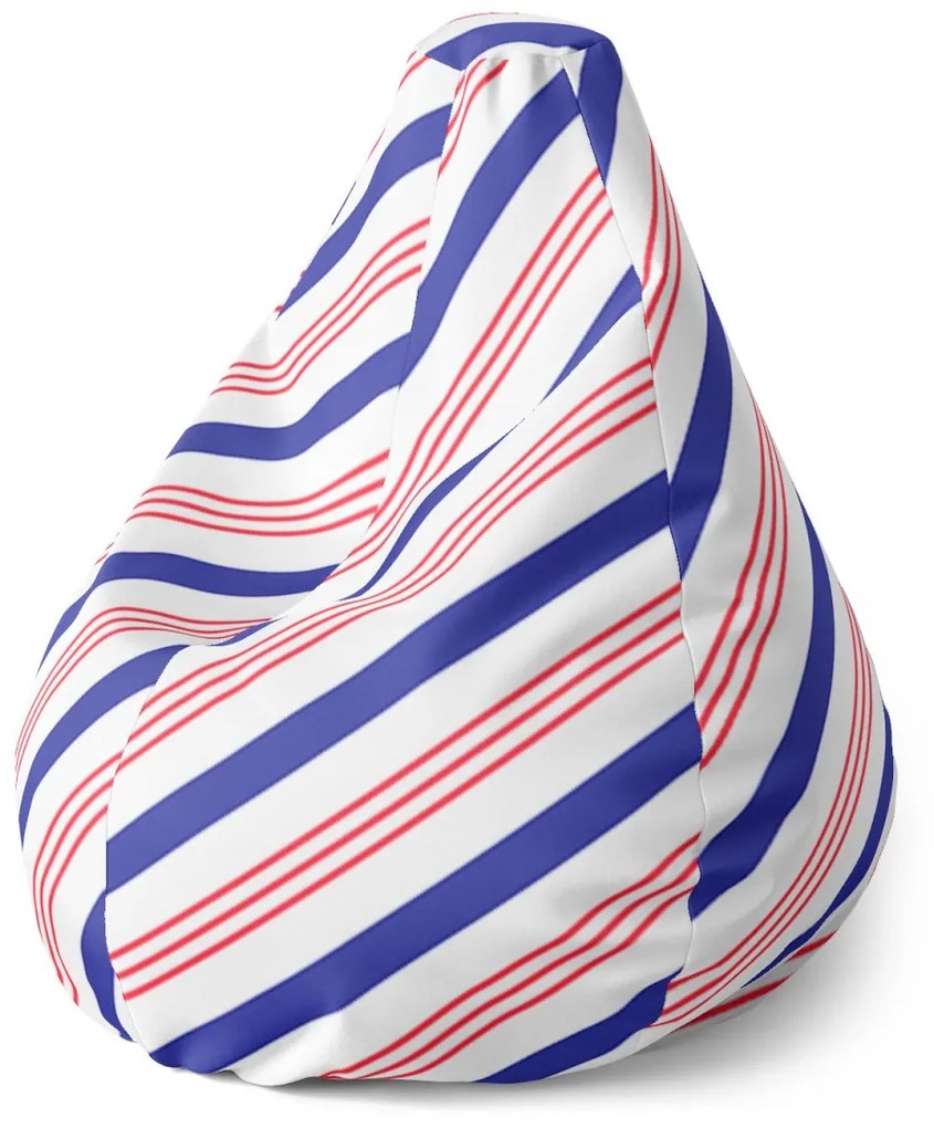Sablio Sedací vak Pear Psík s kosťou - 70 x 95 x 15 cm