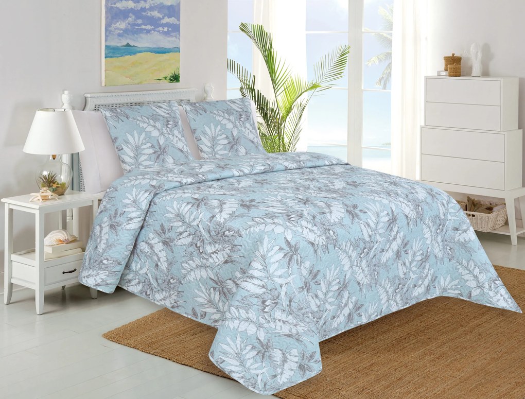 Prehoz na posteľ Foglie 220x240cm+2ks 45x45cm TiaHome