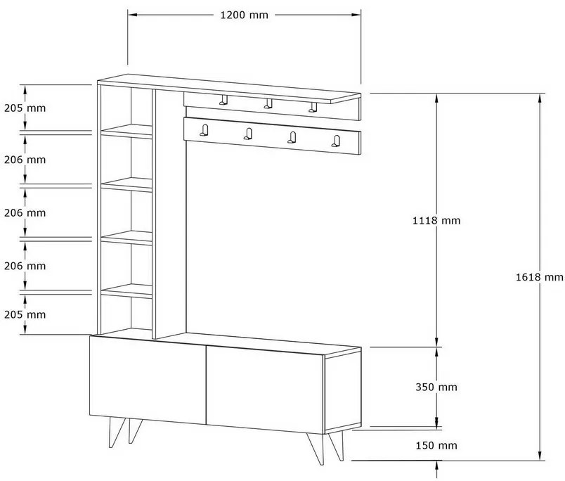 Predsieňová zostava Bahar White