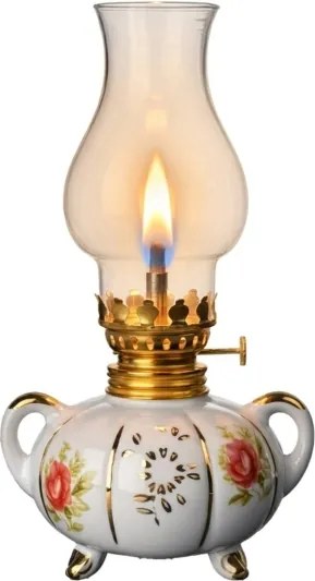 Brilagi - Petrolejová lampa MERLIN biela/zlatá