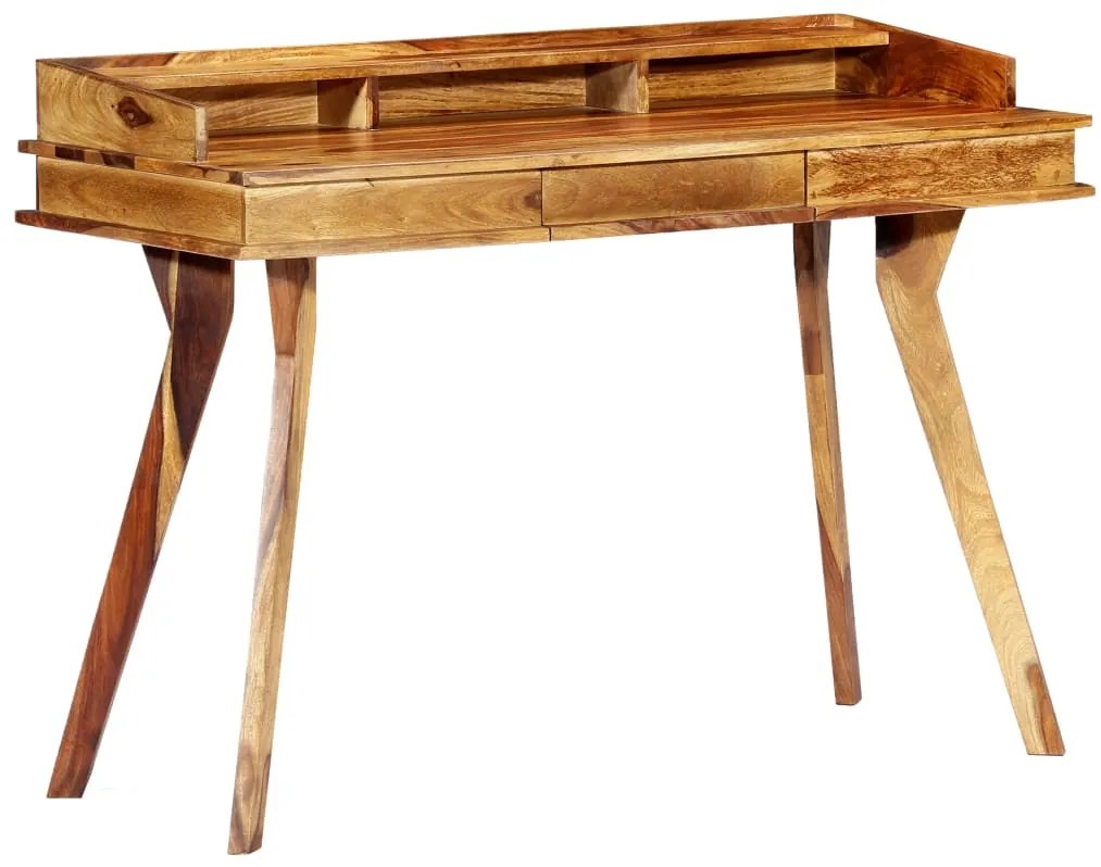 vidaXL Písací stôl 115x50x85 cm masívne sheeshamové drevo