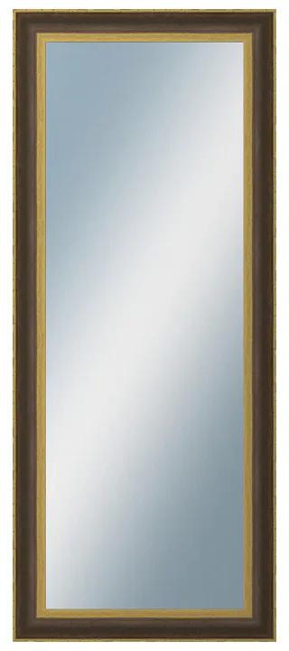 DANTIK - Zrkadlo v rámu, rozmer s rámom 50x120 cm z lišty ZVRATNÁ čiernozlatá plast (3071)