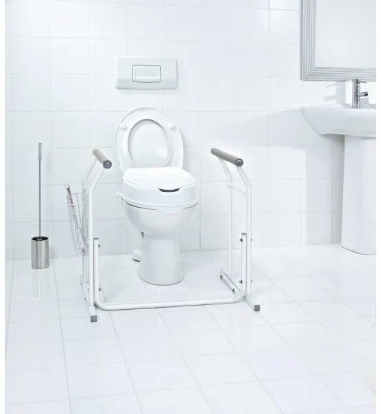 Ridder - Oporné mobilné madlá k WC 66x71,5 cm biele