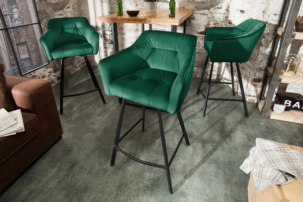 Bighome - Barová stolička LAFT - zelená