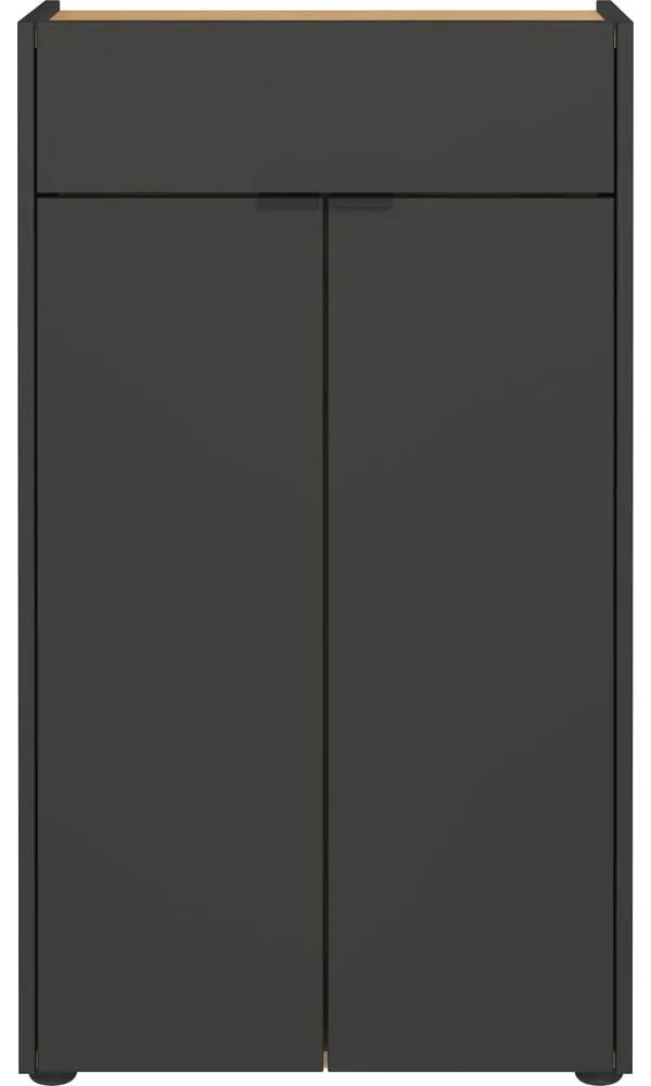 Antracitová vysoká kúpeľňová skrinka 60x98 cm Forano – Germania