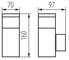 Kanlux 38761-Vonkajší nást. svietidlo so zásuvkou DASTEN 1xG9/11W/230V IP44 čierna