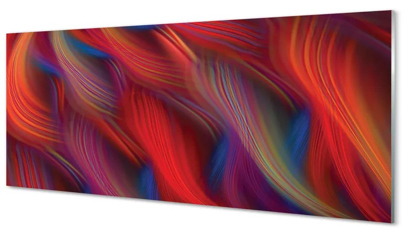 Obraz na akrylátovom skle Farebné pruhy fraktály 120x60 cm