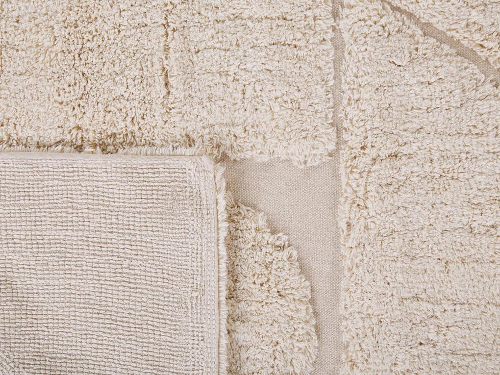 Bavlnený koberec 80 x 150 cm béžový DIYADIN Beliani