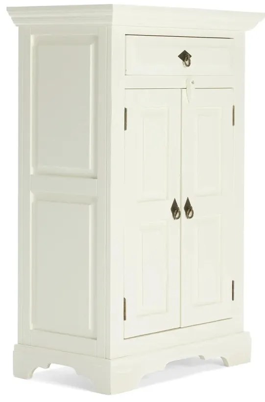 furniture-nabytek.cz - Masívna komoda Catana biela z borovice a MDF, lakovaná – 75×44×115 cm
