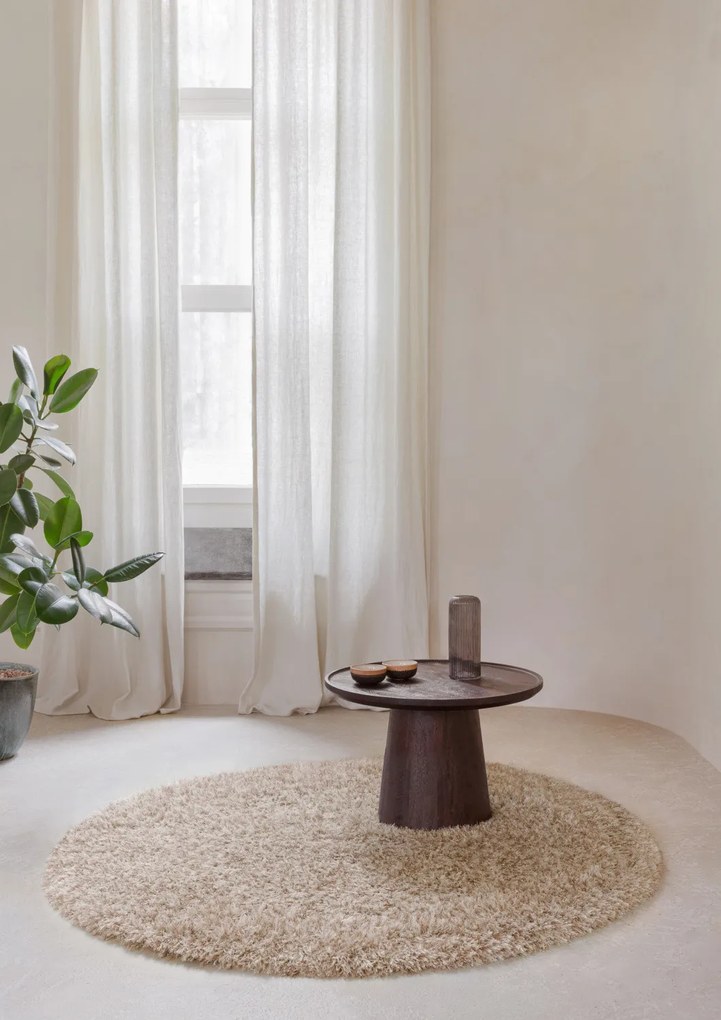 Osta, Kusový koberec Rhapsody 2501 102 kruh, 200x200 (priemer) kruh, béžová, obývacia izba