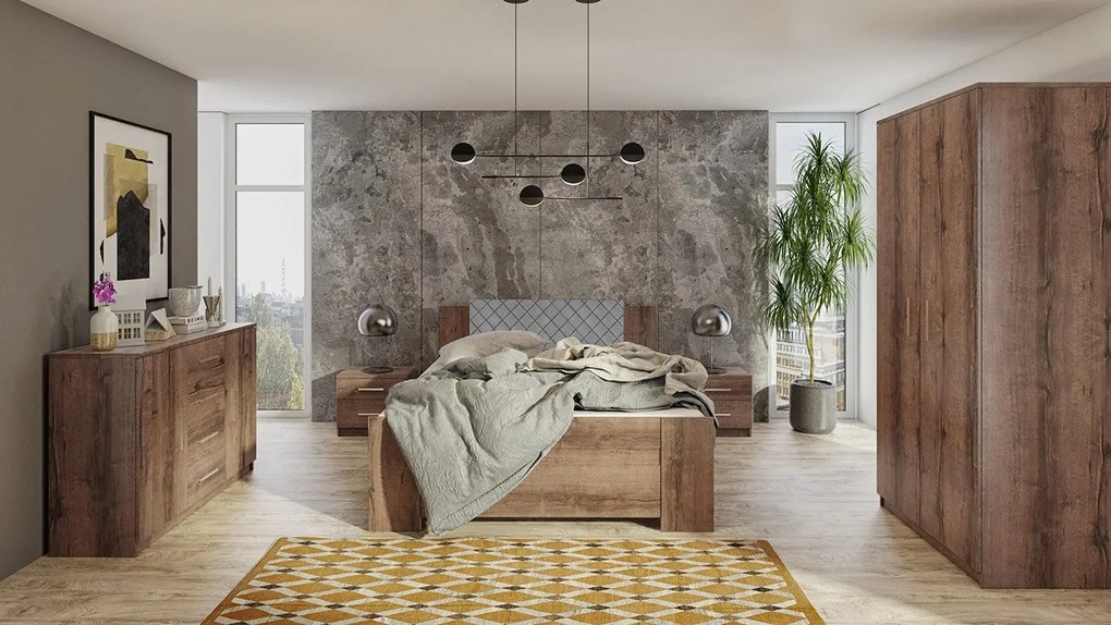 Spálňa Kler XI, Farby: biela / biela + ekokoža Soft Pik 017