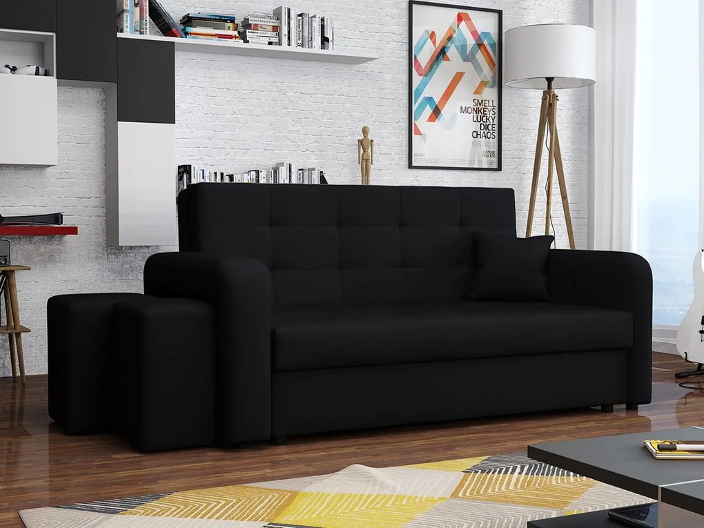 Pohovka s taburetkami Clivia Home III, Taburetka: ľavá strana, Dostupné poťahy: Enjoy 2