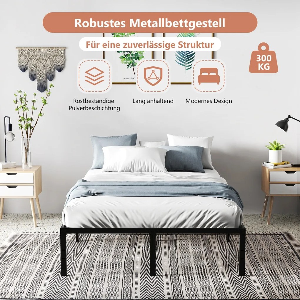 140 x 200 cm kovový rám postele rám postele s úložným priestorom kovová posteľ manželská posteľ