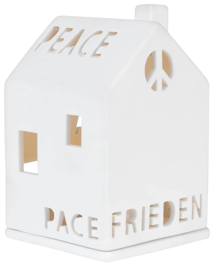 räder Porcelánový svietnik domček Peace