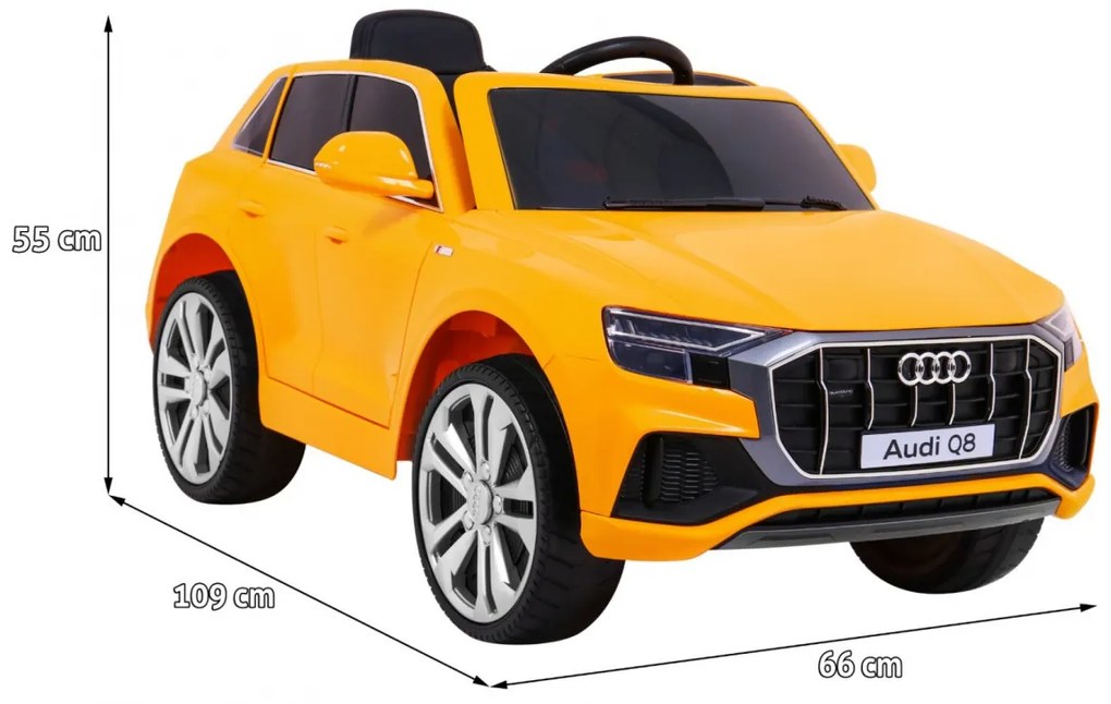 RAMIZ Elektrické autíčko RS AUDI Q8 JJ2066 - žlté