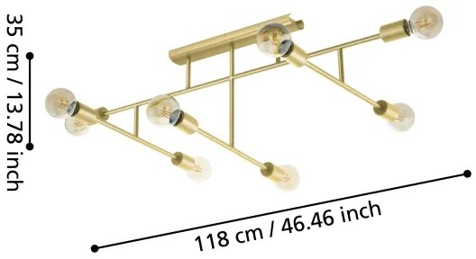 Eglo 98882 - Prisadený luster BELSIANA 8xE27/40W/230V