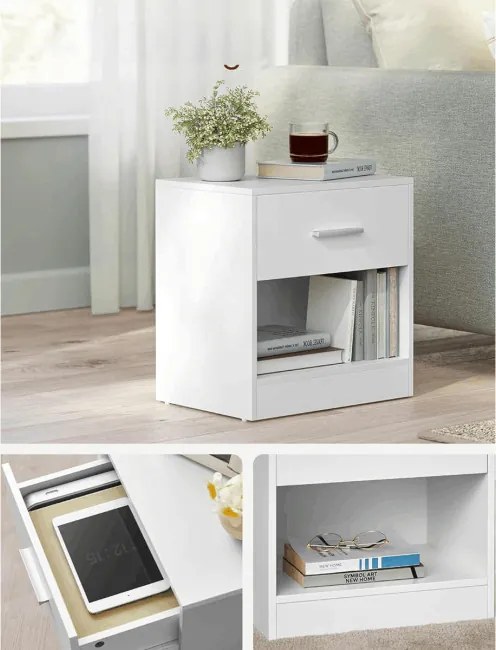 Set dvoch nočných stolíkov ANT-E1081 WT (2 ks)