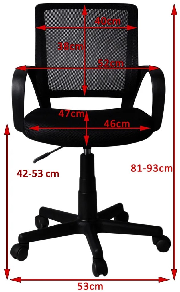 Detská otočná stolička FAUN modrá