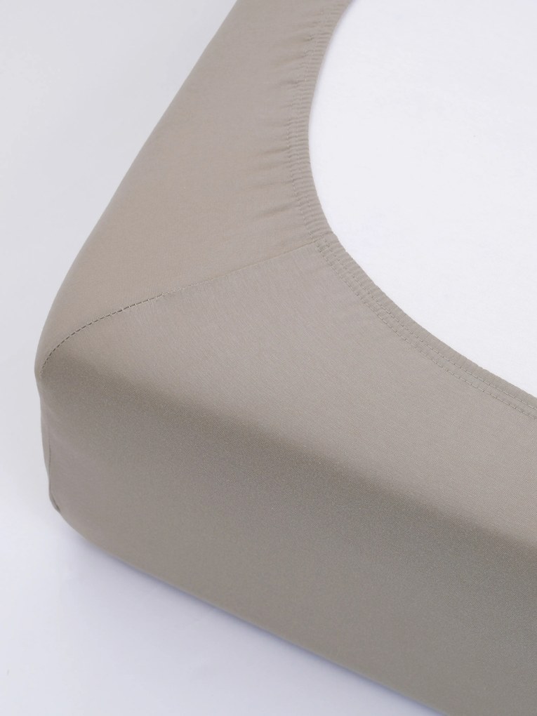 Jersey plachta s elastanom Deluxe 120 × 200 cm – sivohnedá