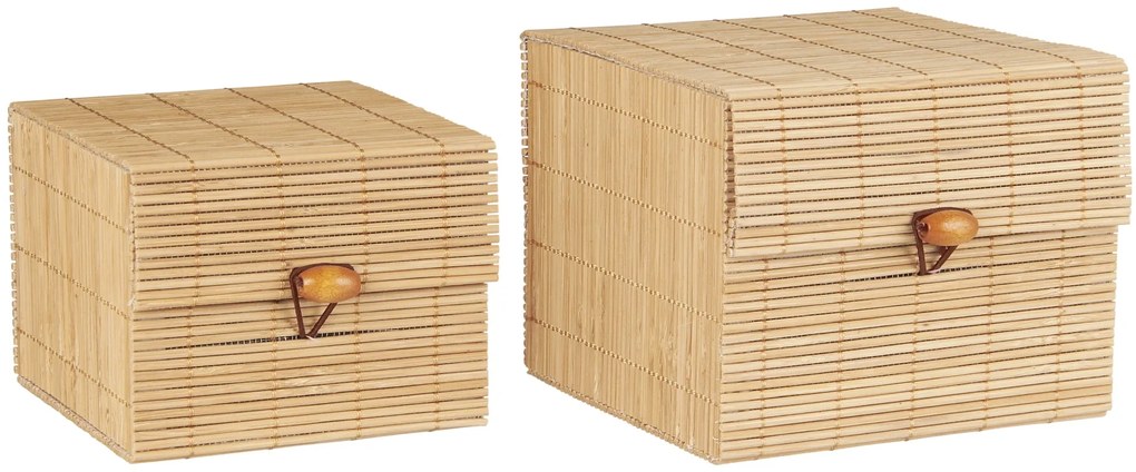 Ib Laursen Úložný bambusový box – set 2 ks