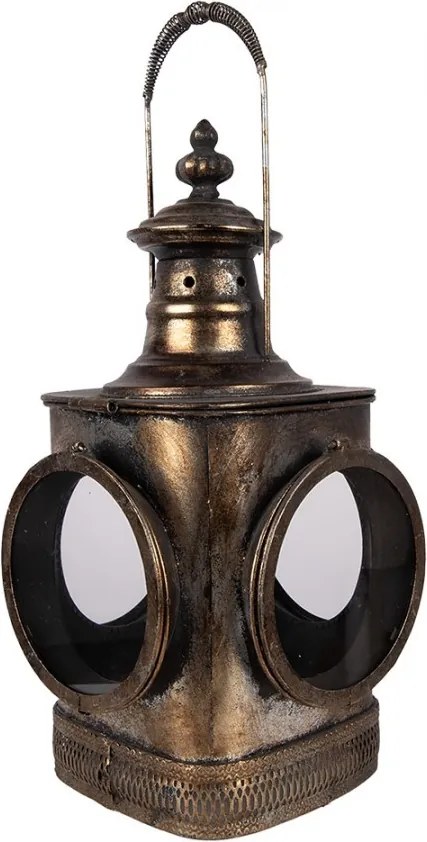 Lantern 23x23x48 Cm Brown Metal - 23*23*48 cm