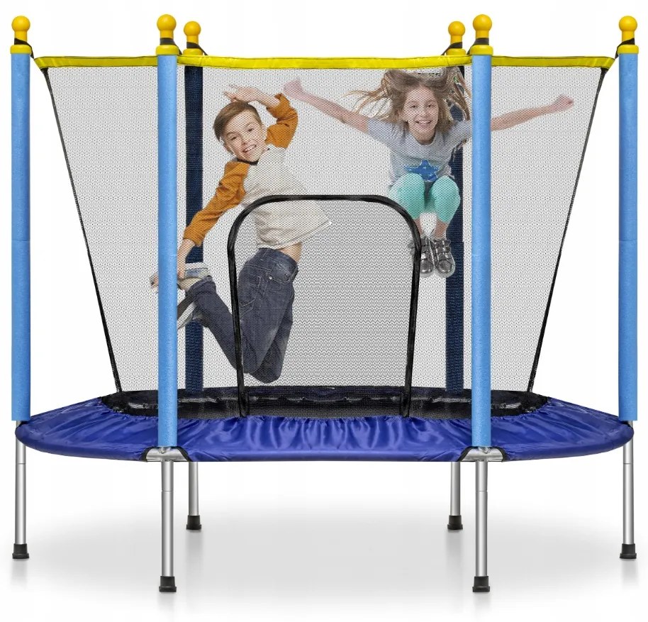 Modrá záhradná tralína MESH 140 cm s ochrannou sieťou
