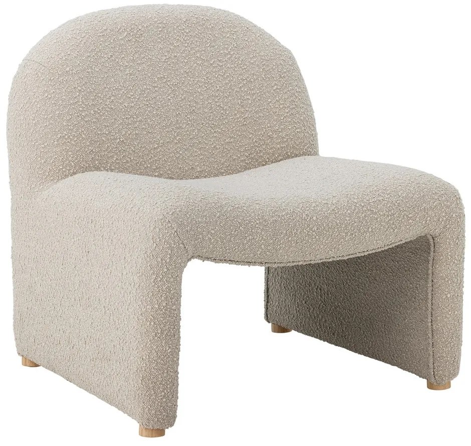 Krémové kreslo z textílie buklé Neel – Bloomingville